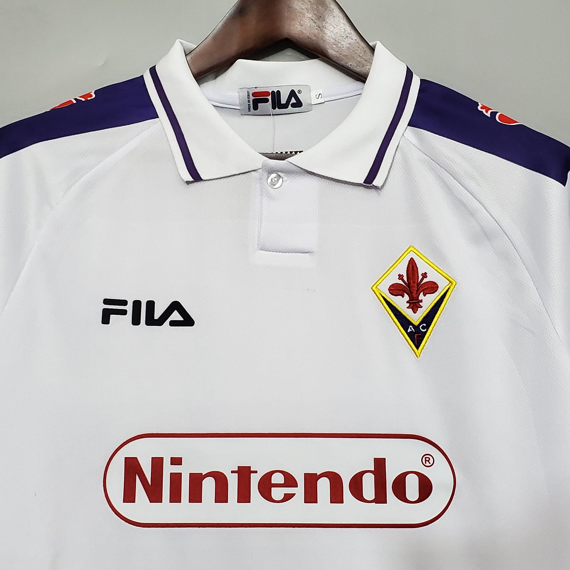 Fiorentina 98-99 Away Retro Shirt sponsor