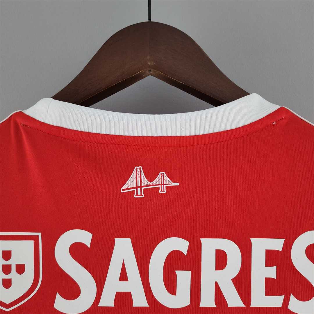 Benfica 22-23 Home Shirt collar