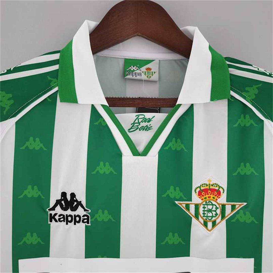 Real Betis 96-97 Home Retro Shirt neck