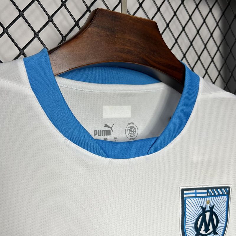 Olympique Marseille 24-25 Home Shirt neck