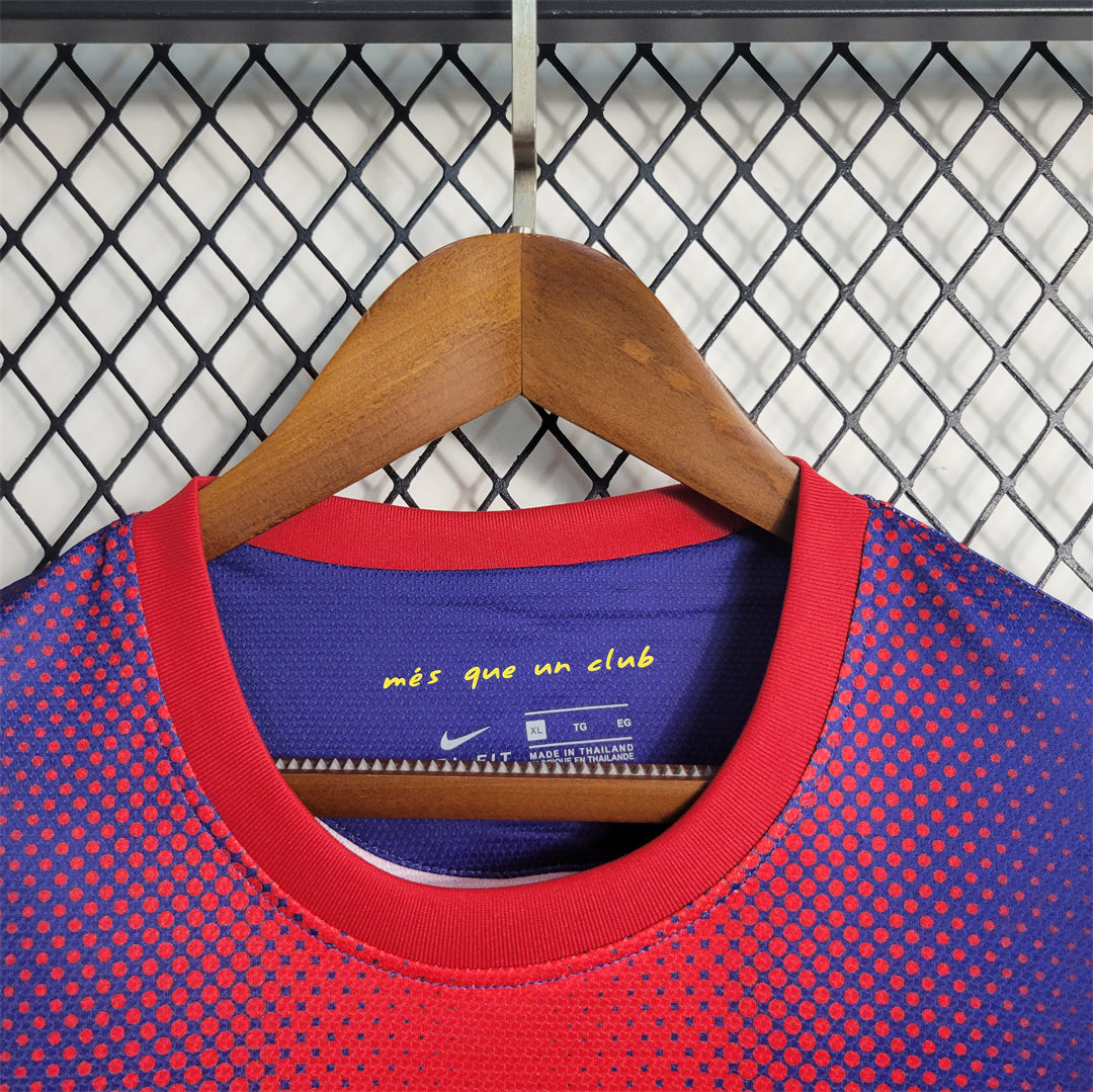 Barcelona 12-13 Home Retro Shirt neck