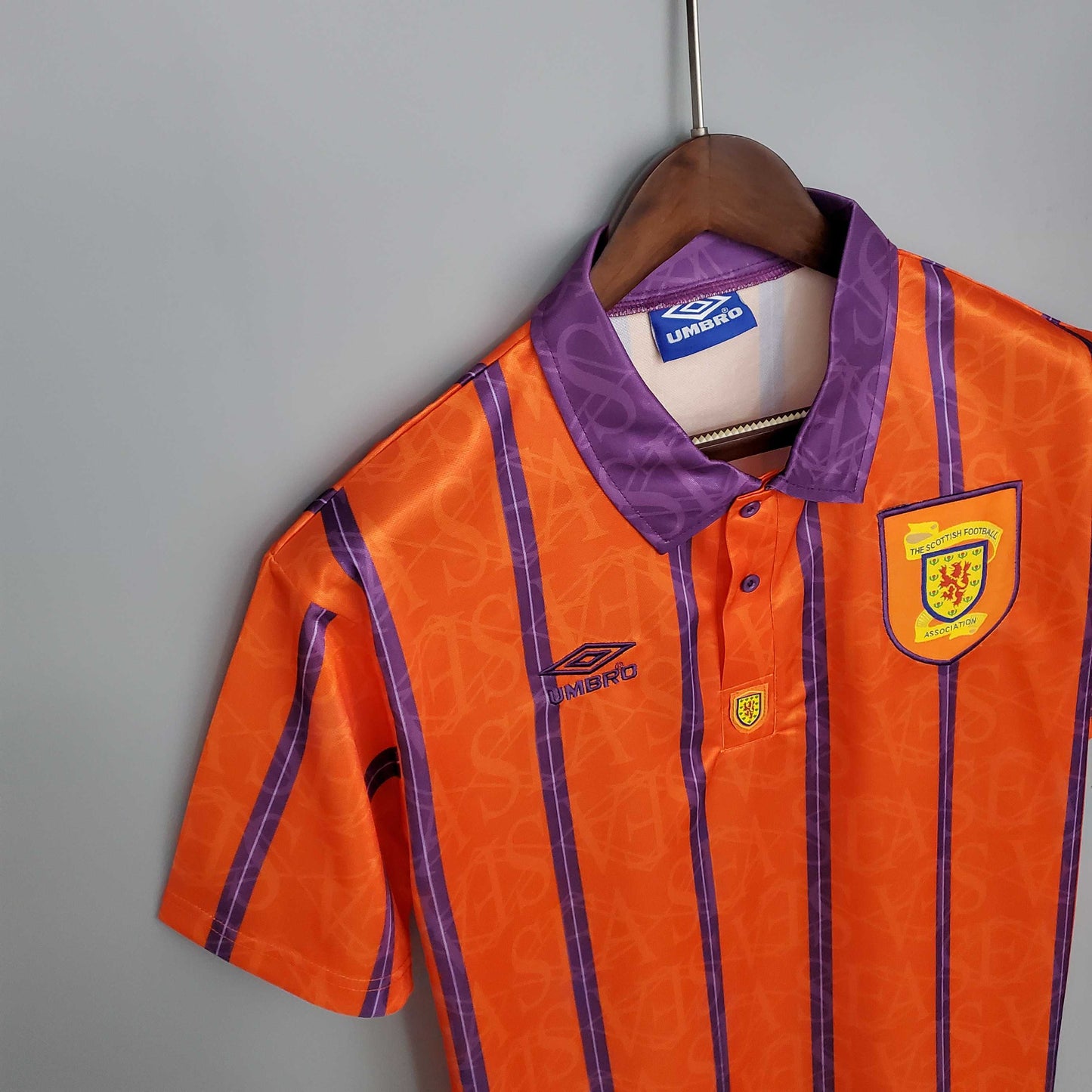 Scotland 93-94 Away Retro Shirt collar