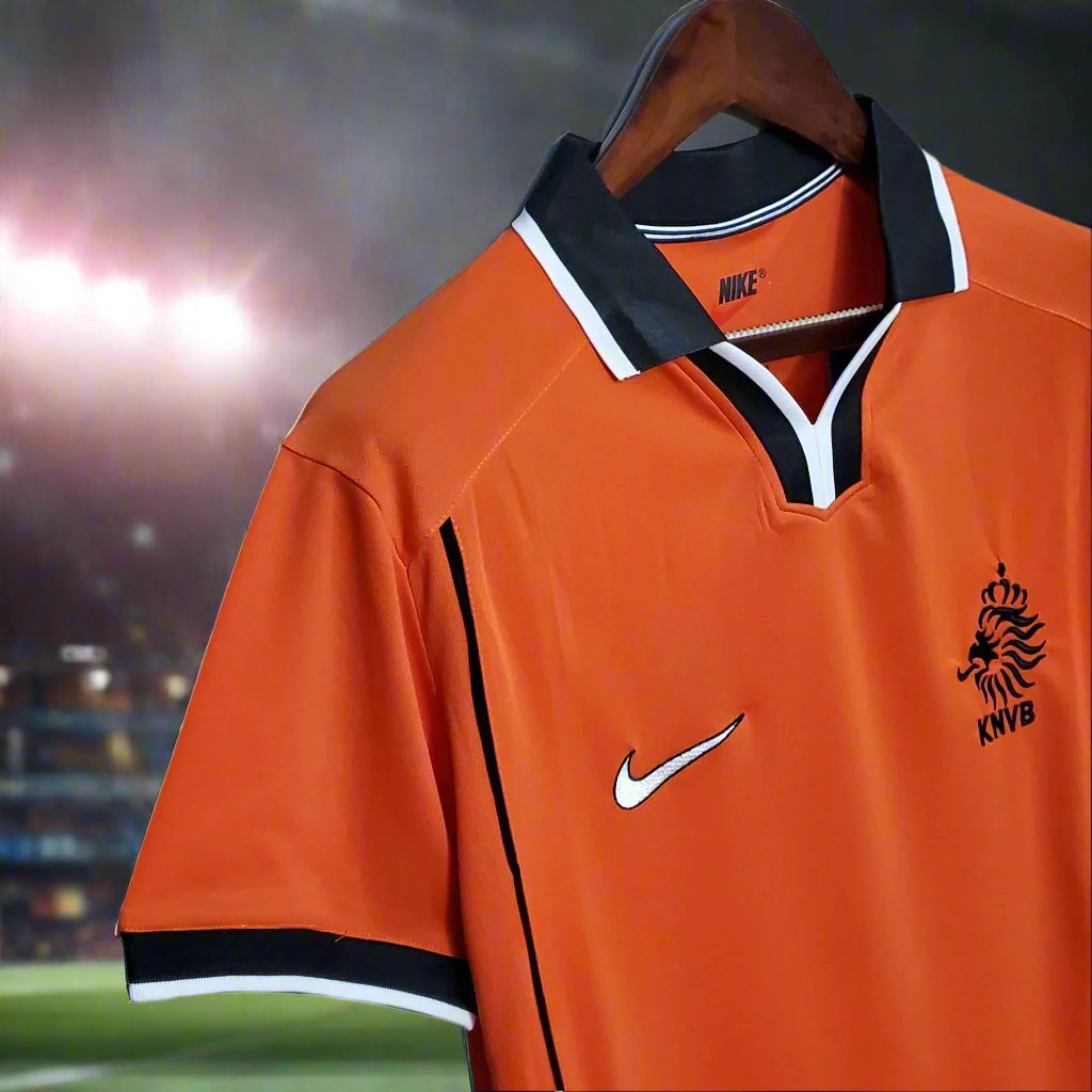 Netherlands 98-00 Home Retro Shirt side