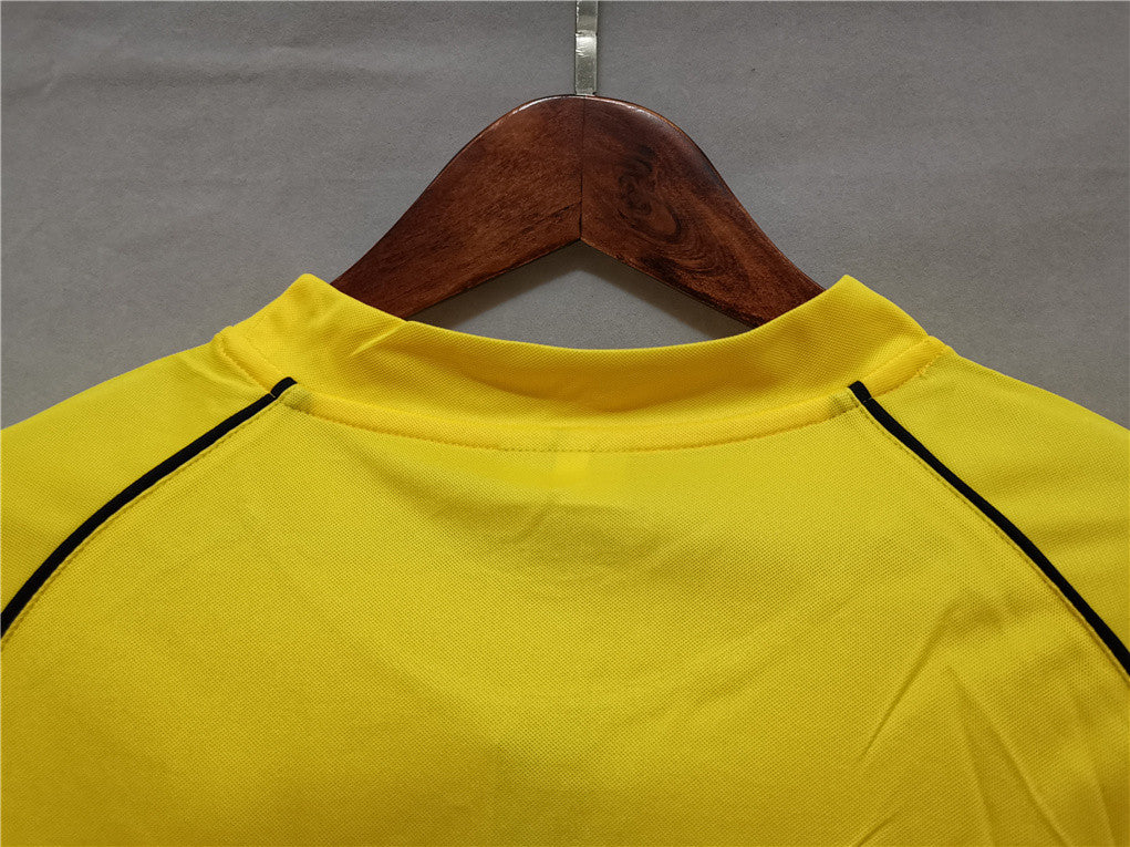 Borussia Dortmund 02-03 European Home Retro Shirt neck