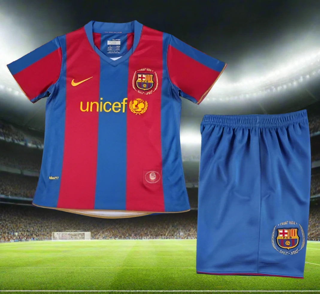 Barcelona Kids 07-08 Home Retro Kit