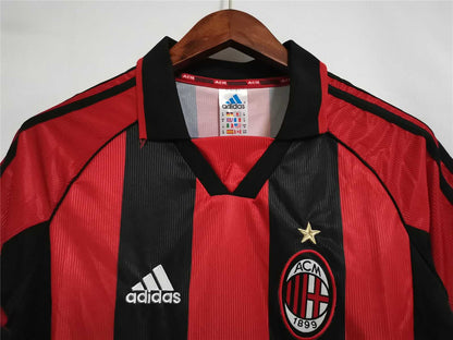 AC Milan 98-99 Home Retro Shirt neck