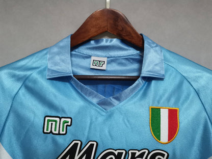 SSC Napoli 90-91 Retro Home 2 Shirt collar