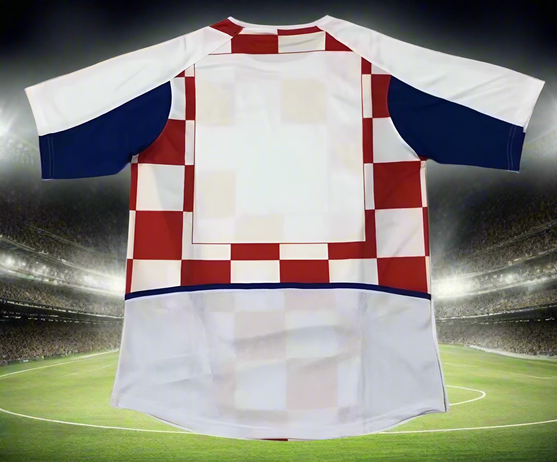 Croatia 02-04 Home Retro Shirt rear