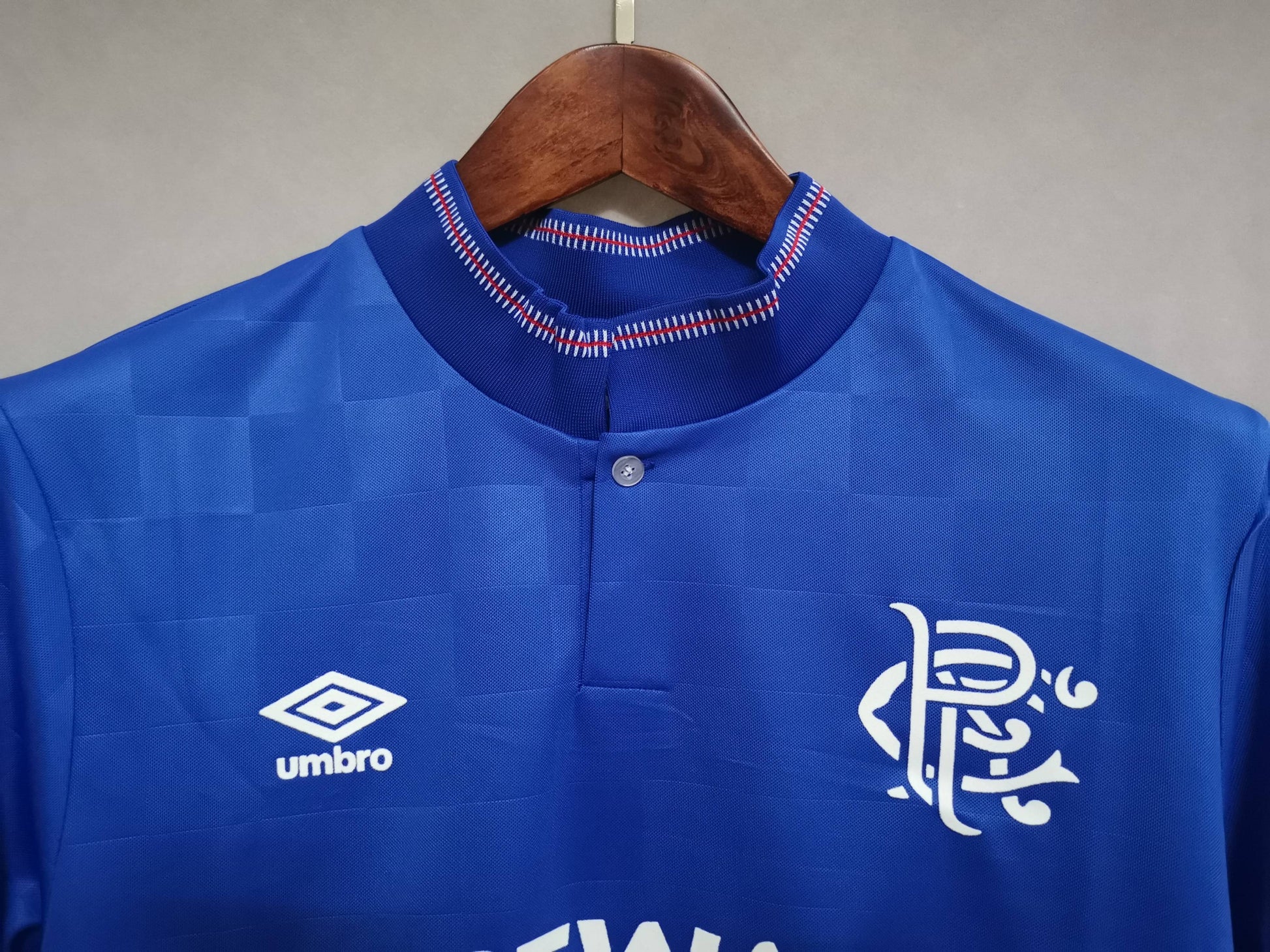 Rangers  87-90 Home Retro Shirt button