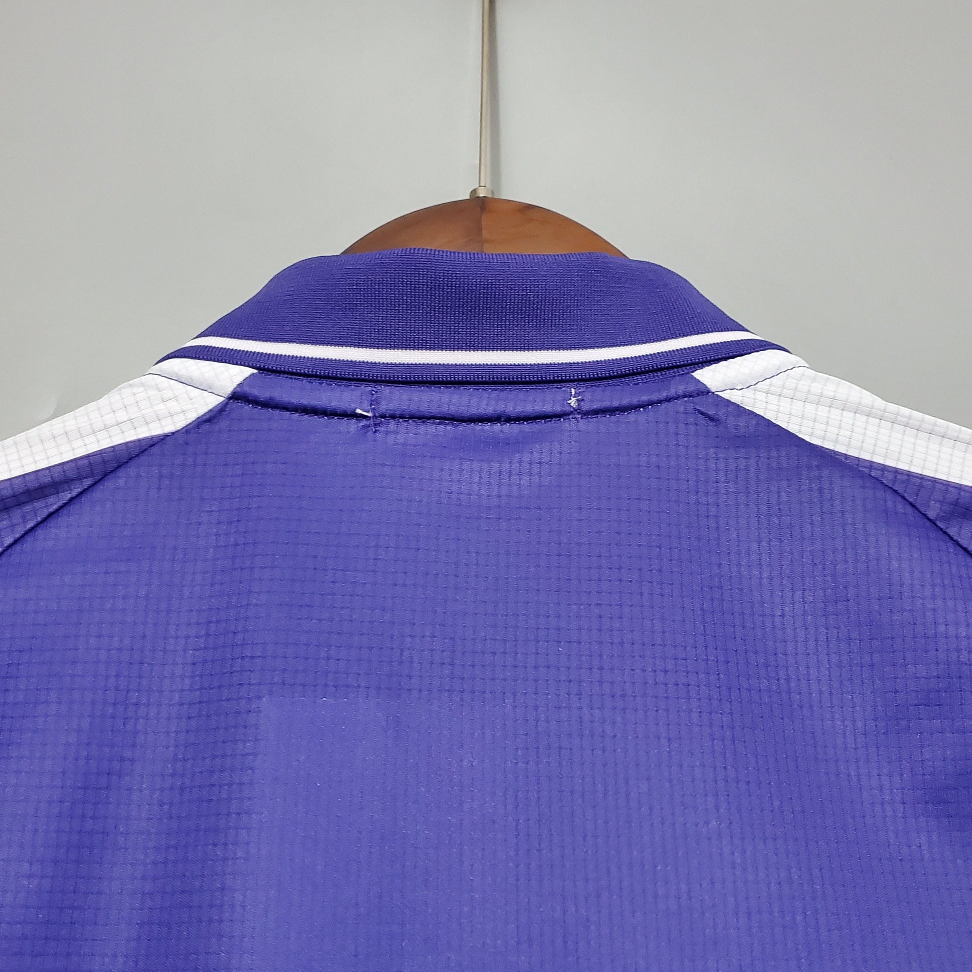 Fiorentina 98-99 Home Retro Shirt collar