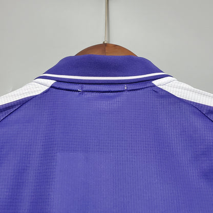 Fiorentina 98-99 Home Retro Shirt collar