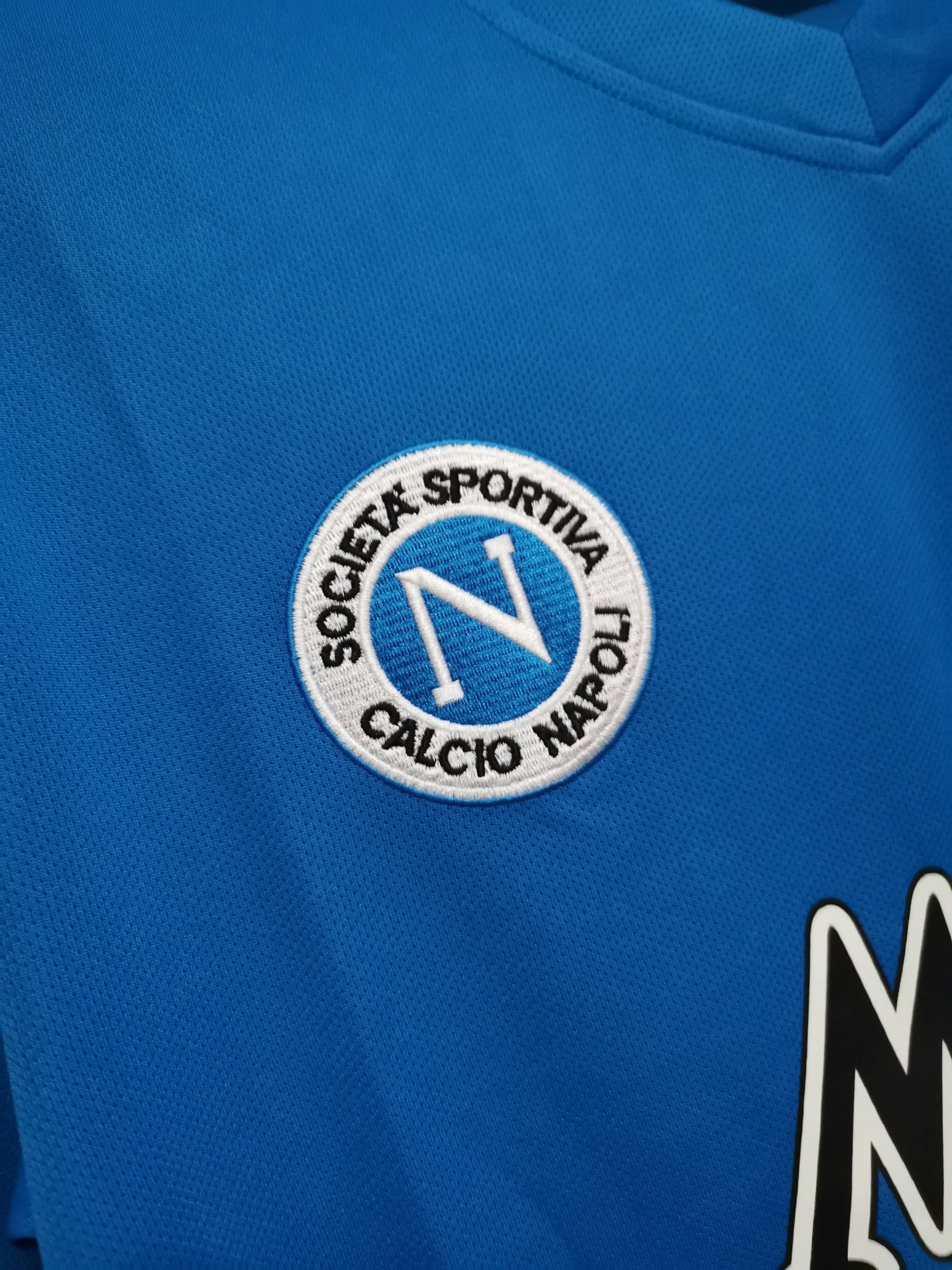 SSC Napoli 89-90 Retro Home Shirt crest