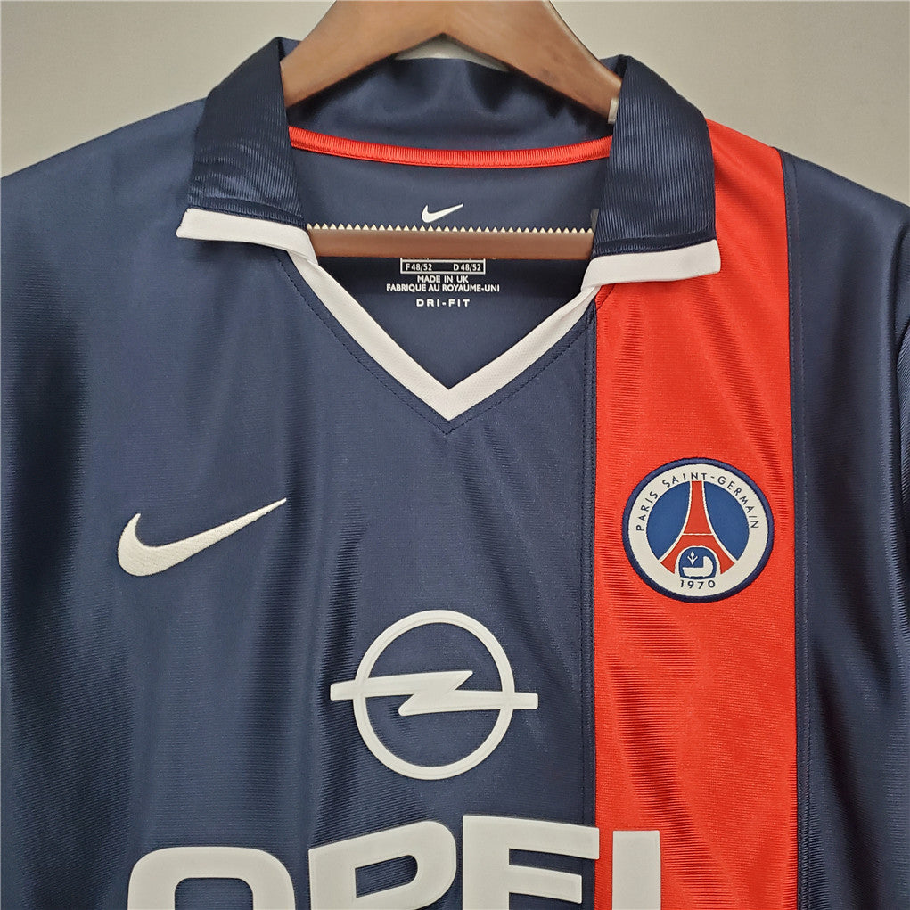 PSG 01-02 Home Retro Shirt front