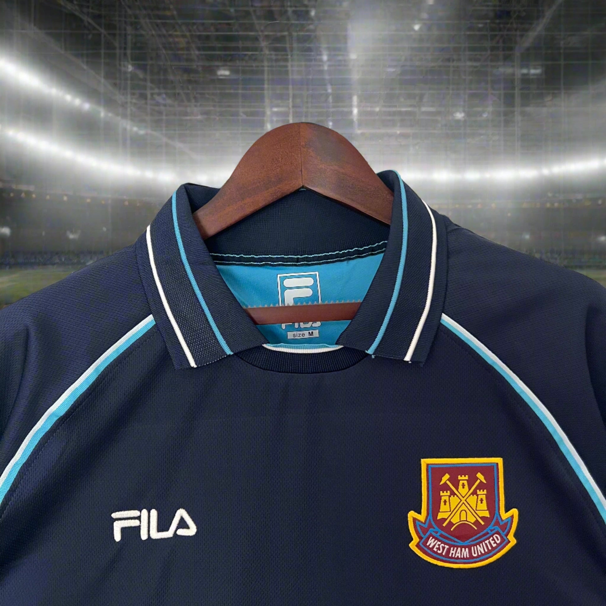 West Ham United 99-01 3rd Retro Shirt  collar