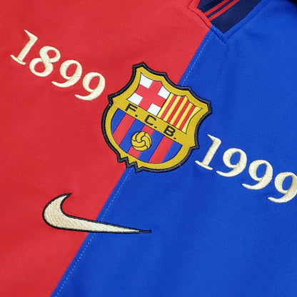 Barcelona 99-00 Home Centenary Retro Shirt  badge