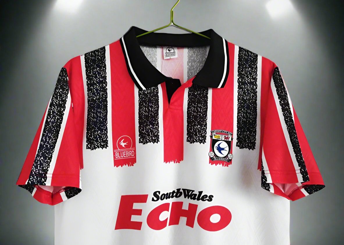 Cardiff City 93-94 Away Shirt sleeves