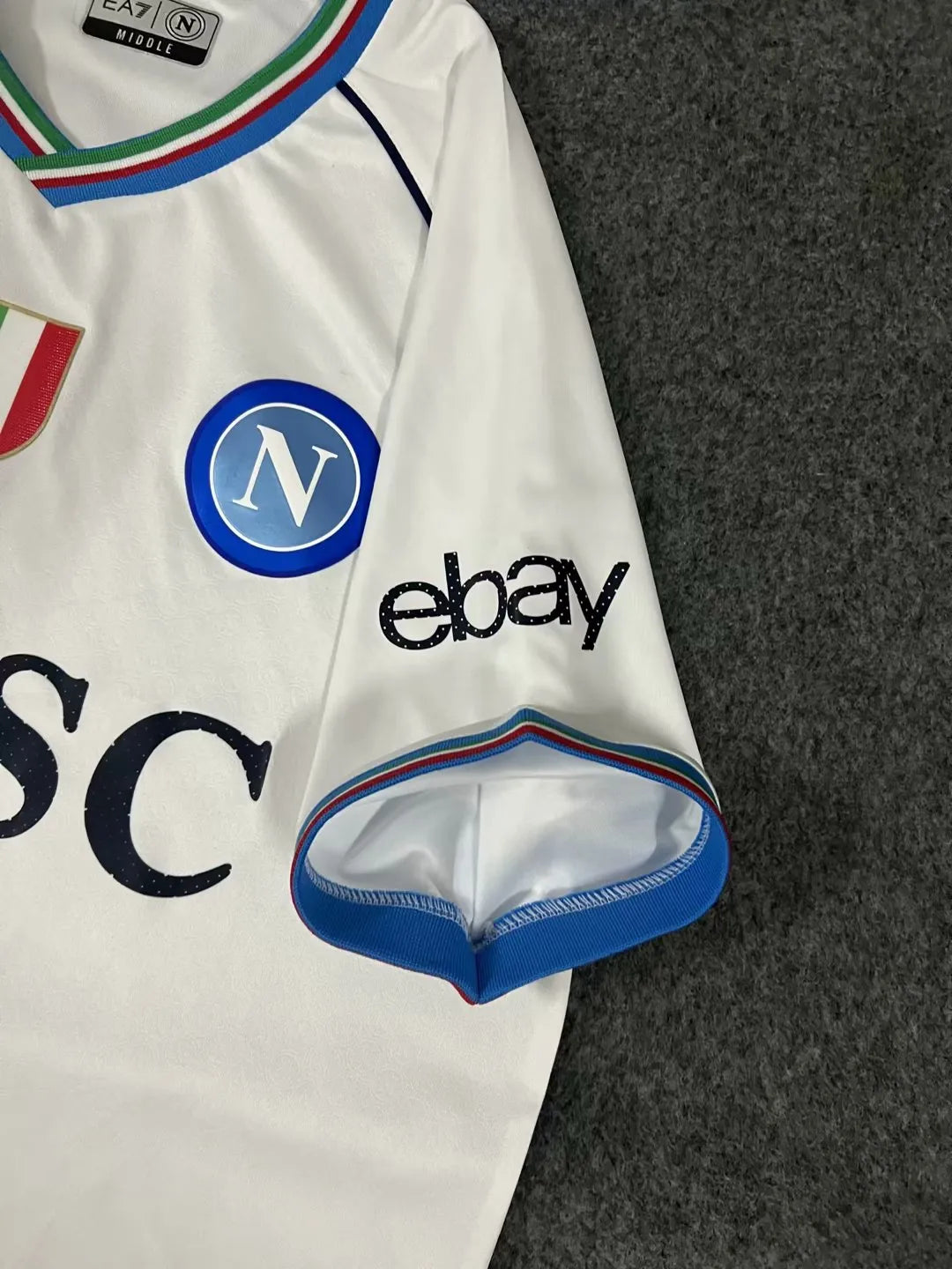 SSC Napoli 23-24 European Away Shirt sleeve