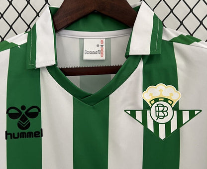 Real Betis 88-89 Home Retro Shirt neck