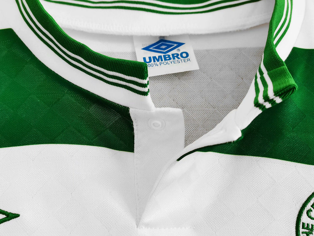 Celtic 87-88 Home Centenary Retro Shirt button