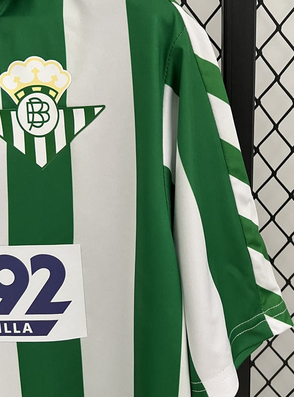 Real Betis 88-89 Home Retro Shirt sleeve