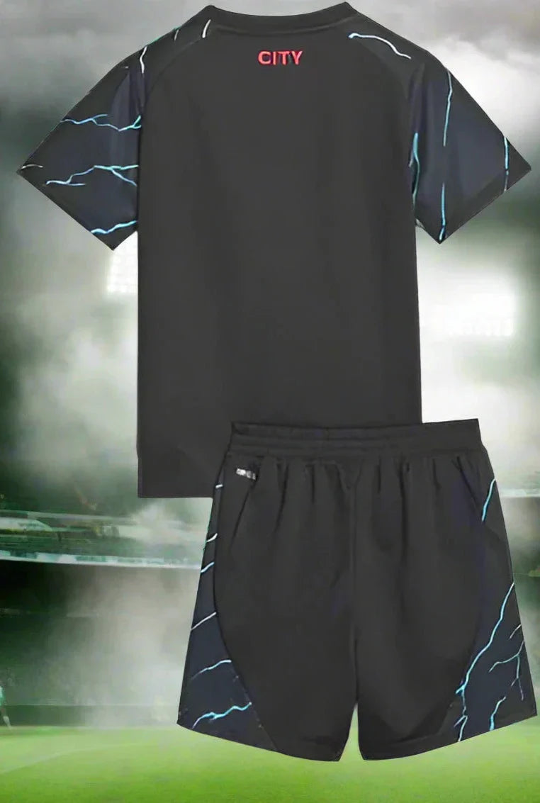 Manchester City Kids 23-24 3rd Kit rear