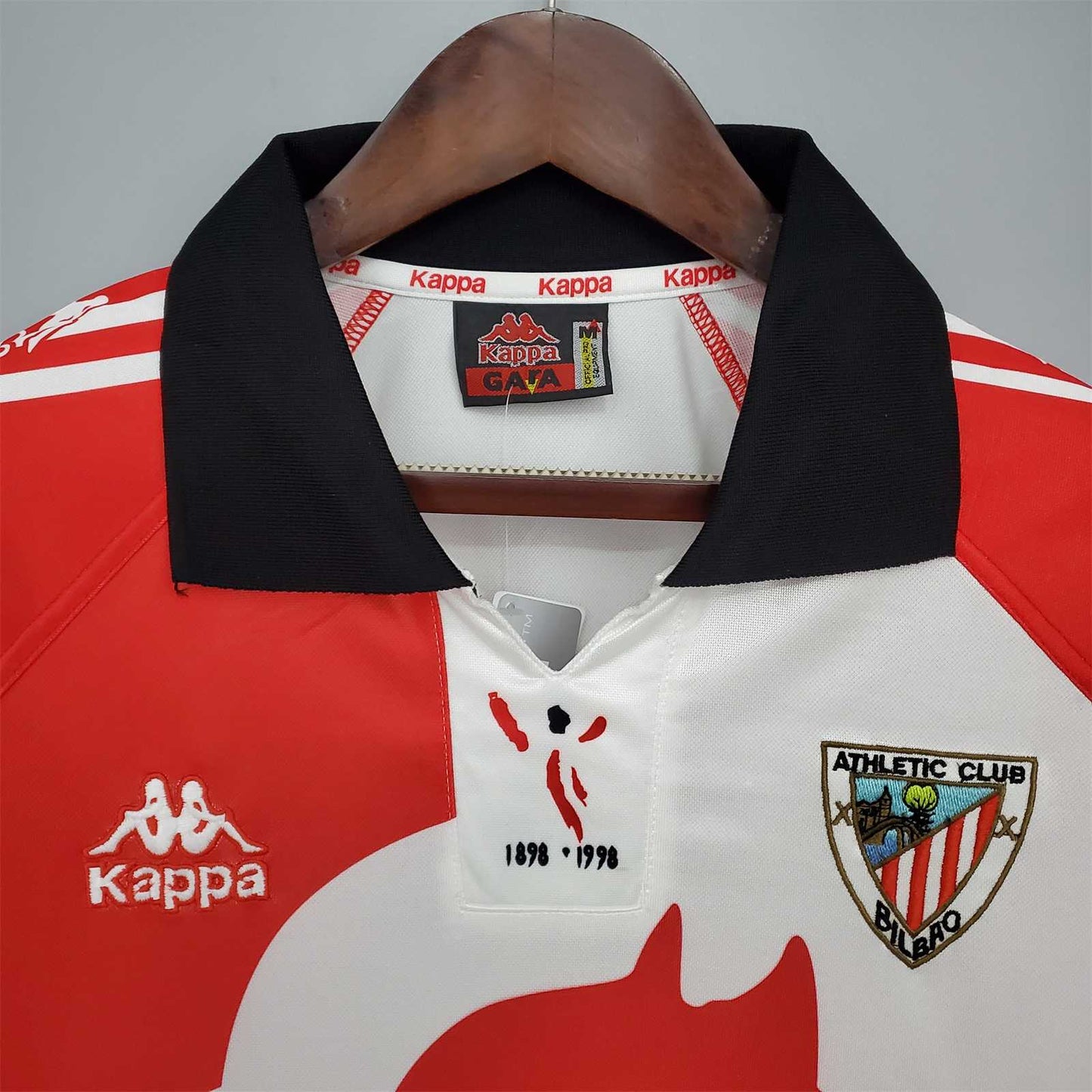 Athletic Club Bilbao 97-98 Centenary Retro Shirt neck