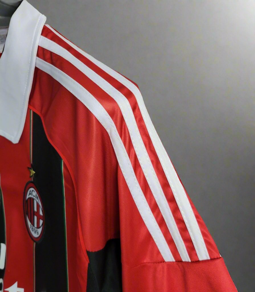 AC Milan 12-13 Home Retro Shirt trim