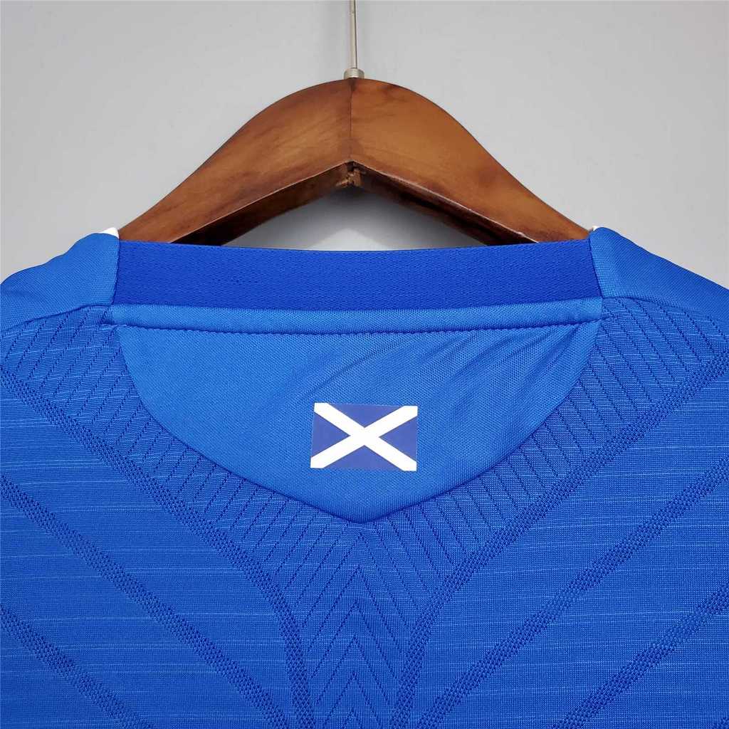 Rangers  08-09 Home Retro Shirt collar