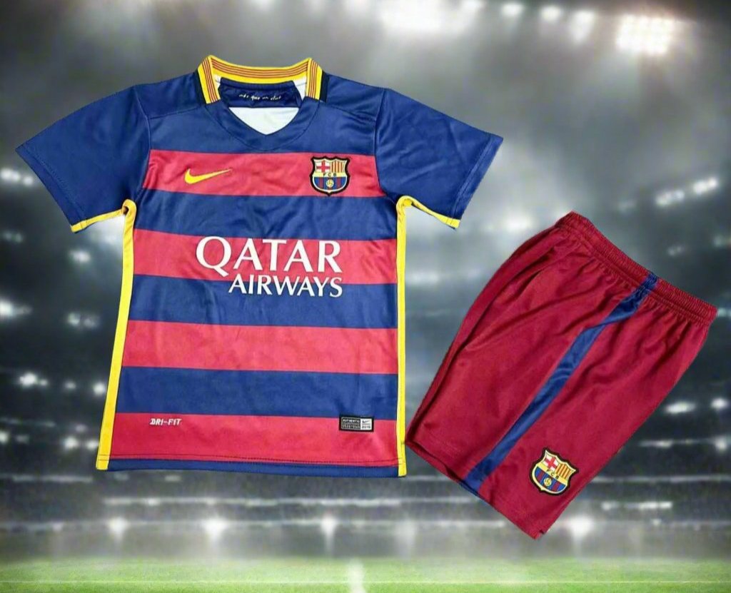 Barcelona Kids 15-16 Home Retro Kit