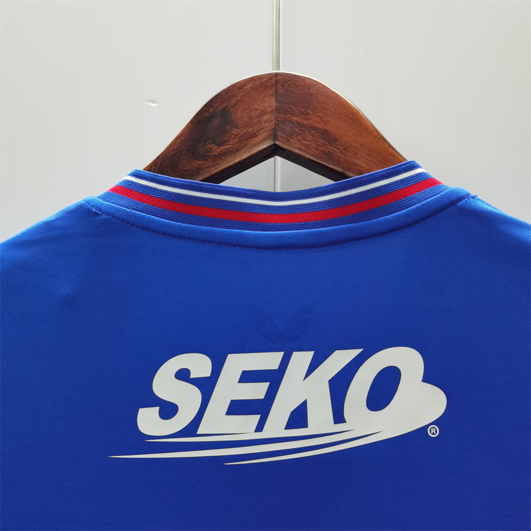 Rangers  23-24 Home Shirt collar sponsor