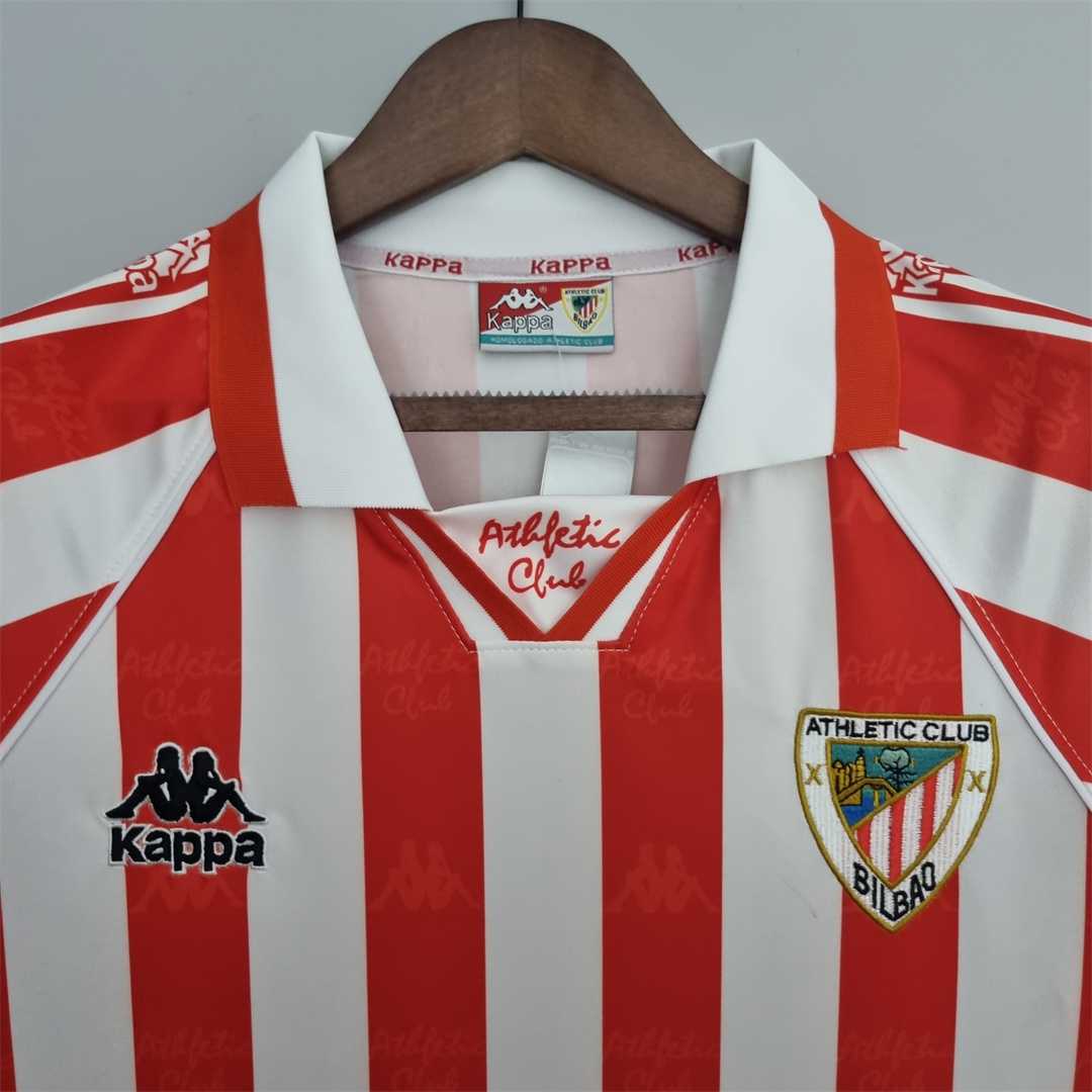 Athletic Club Bilbao 95-97 Home Retro Shirt neck