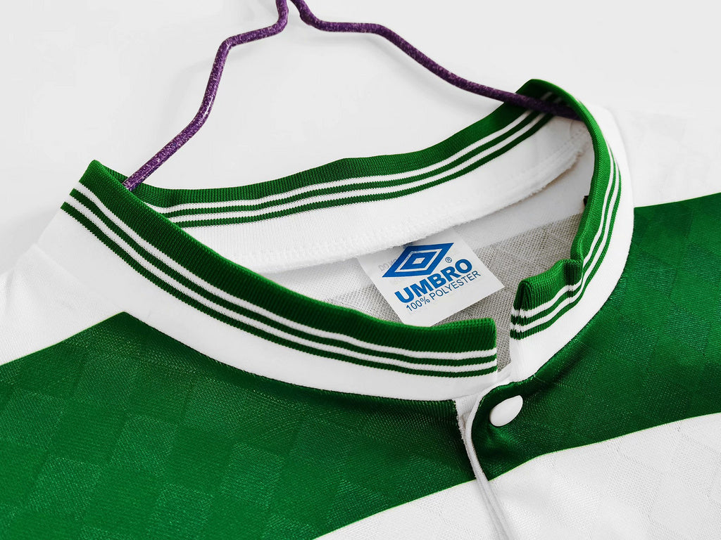 Celtic 87-88 Home Centenary Retro Shirt neck