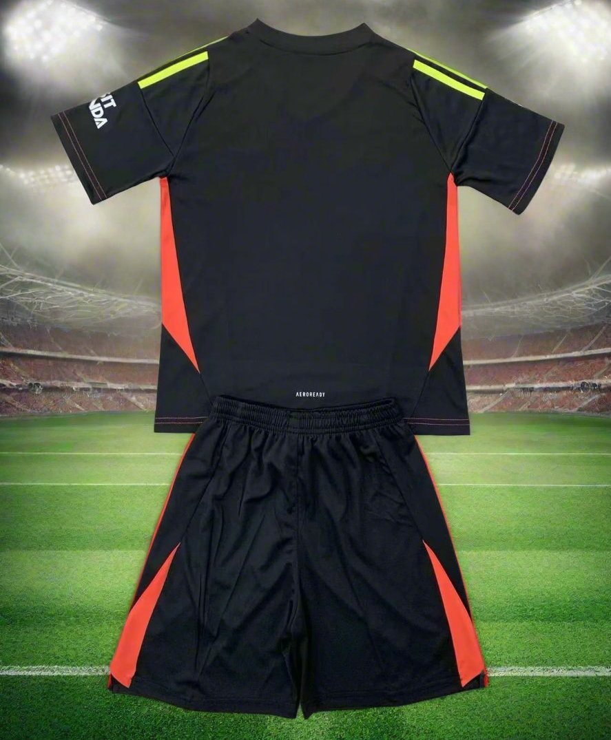 Arsenal Kids 24-25 Goalkeeper Kit Black rear