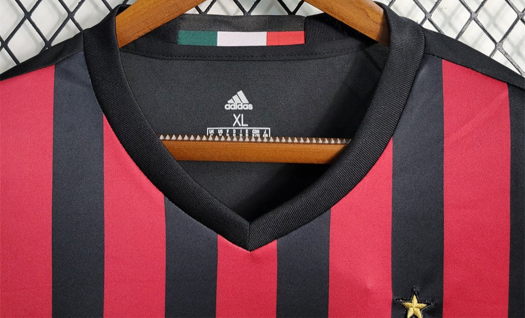 AC Milan 16-17 Home Retro Shirt collar