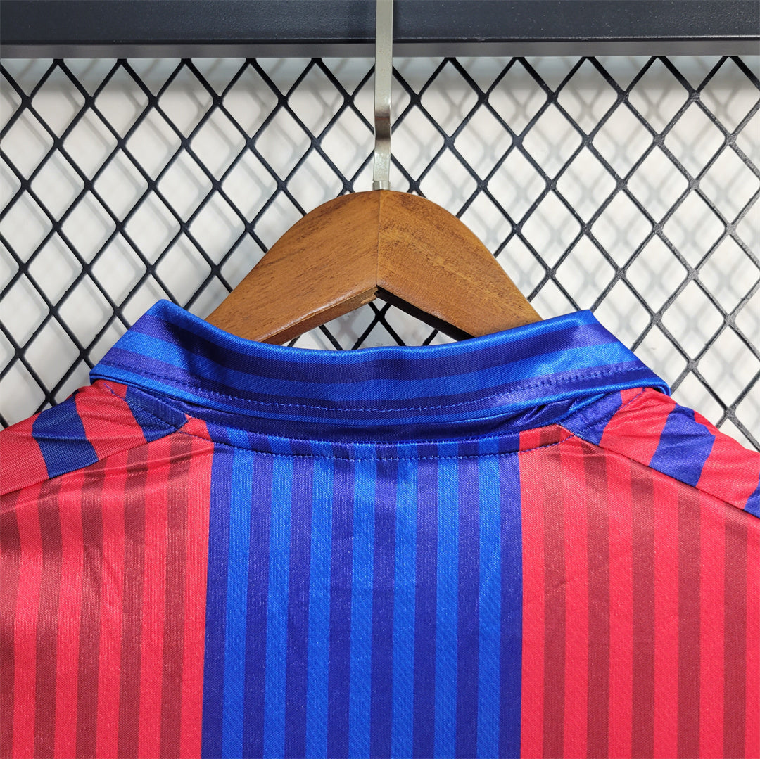 Barcelona 89-92  Home Retro Shirt collar