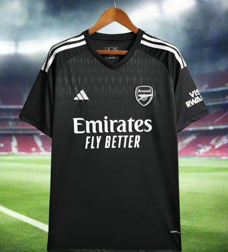 Arsenal 23-24 Goalkeeper Shirt Black front