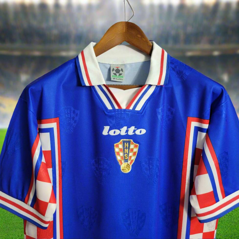 Croatia 98-00 Away Retro Shirt neck