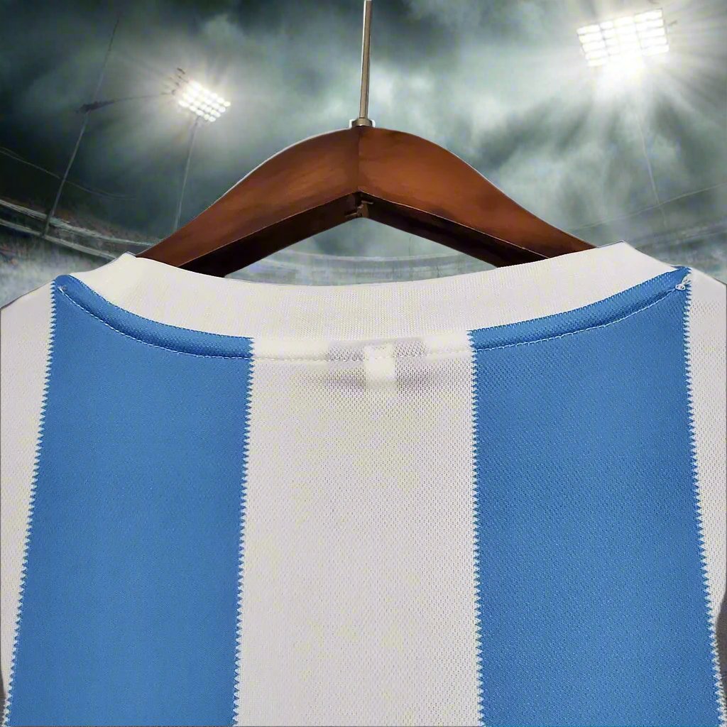 Argentina 86-90 Home Retro Shirt collar