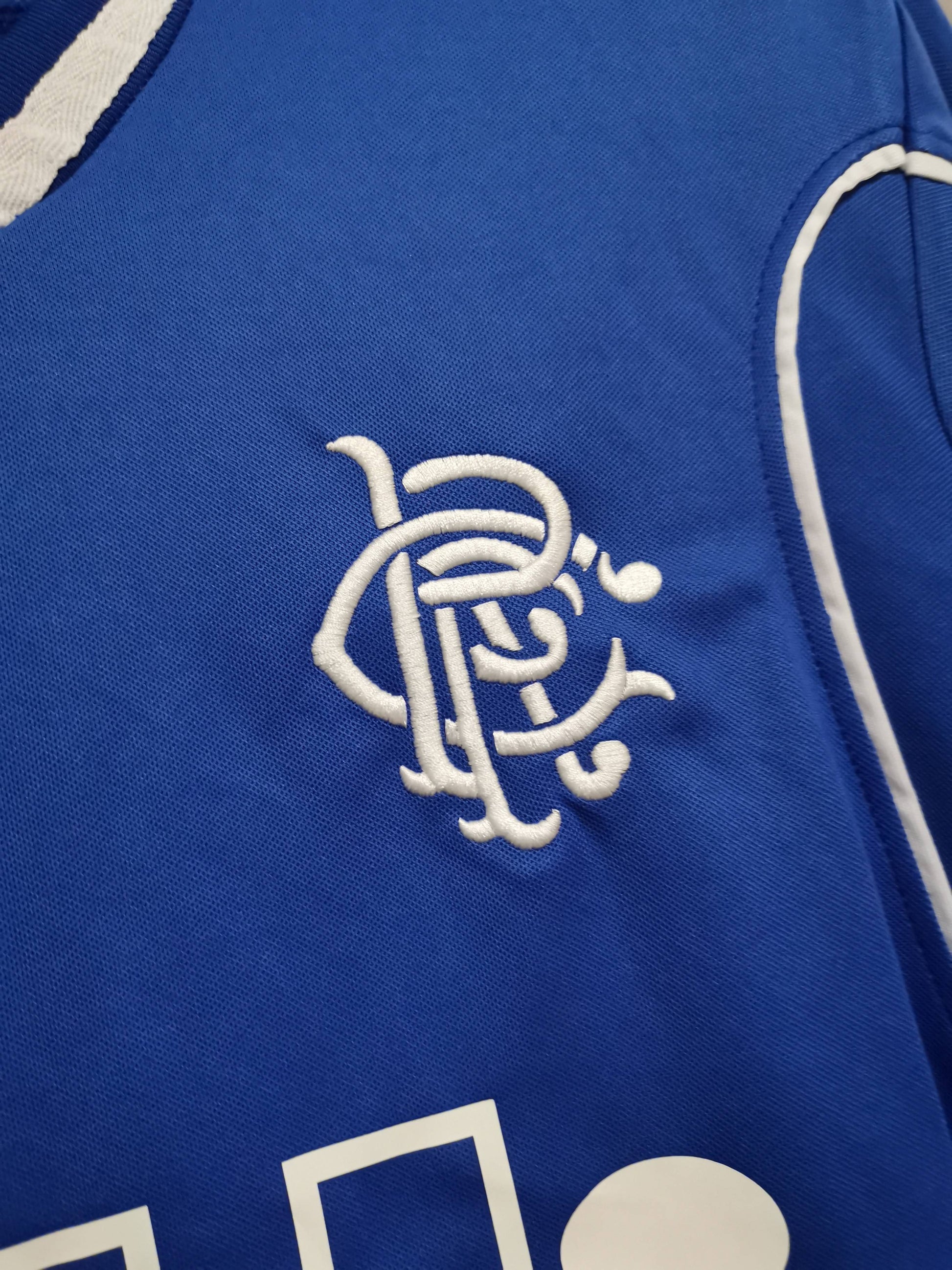 Rangers  99-01 Home Retro Shirt crest