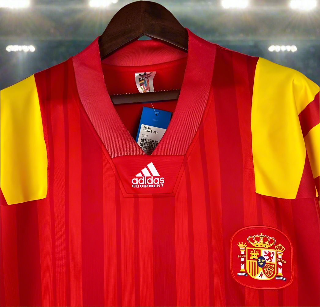 Spain 92-94 Home Retro Shirt collar