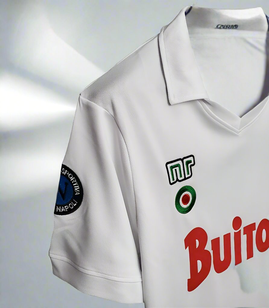 SSC Napoli 87-88 Retro Away Shirt sleeve