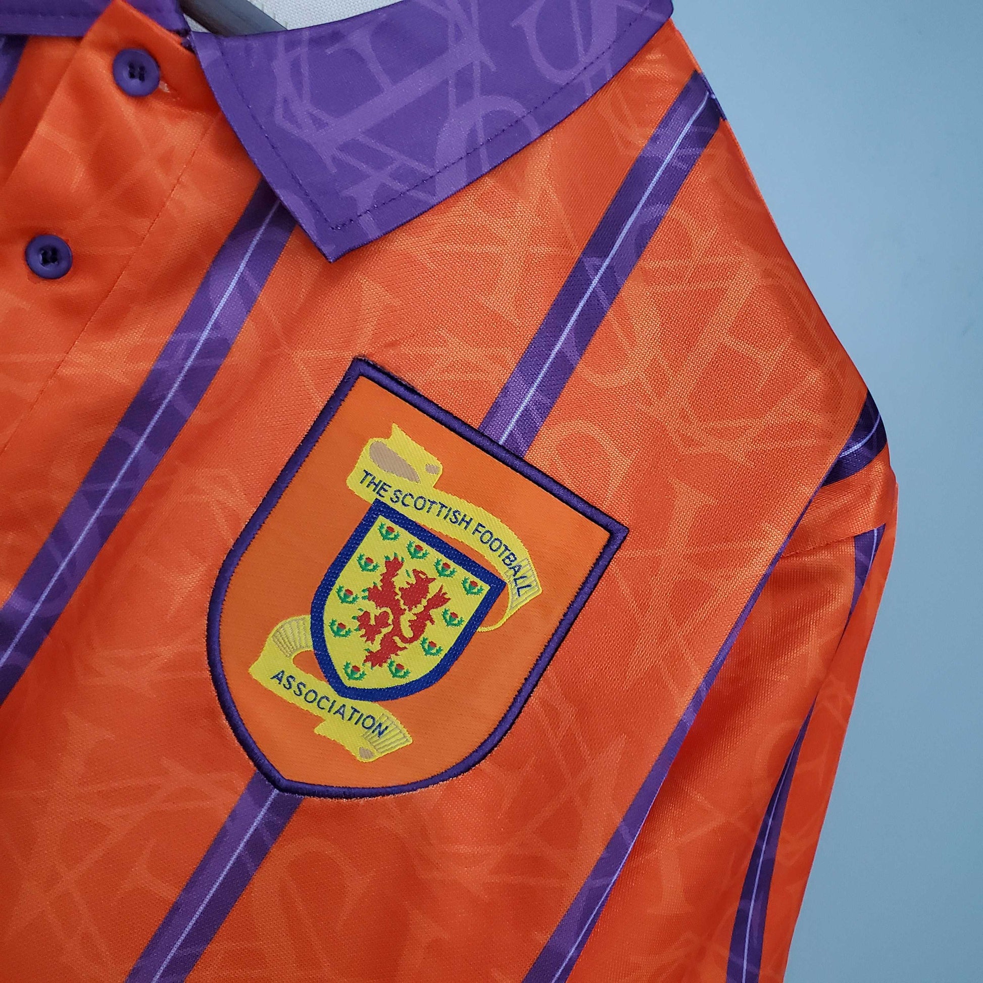 Scotland 93-94 Away Retro Shirt crest