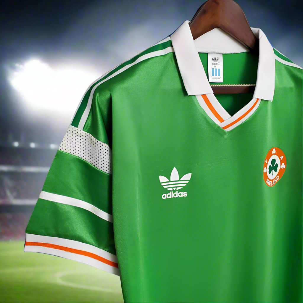 Ireland 88-90 Home Retro Shirt collar