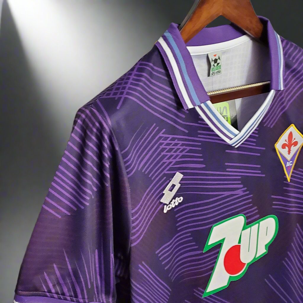 Fiorentina 92-93 Home Retro Shirt sponsor