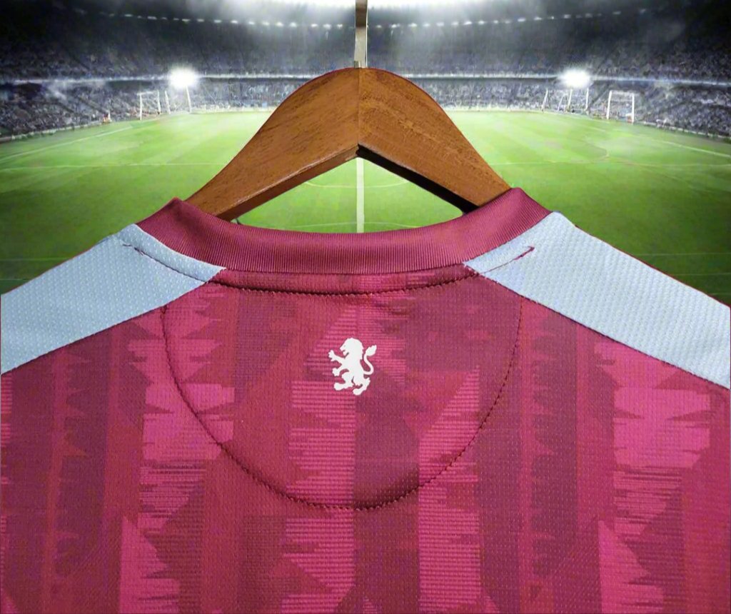 Aston Villa 23-24 Home Shirt neck