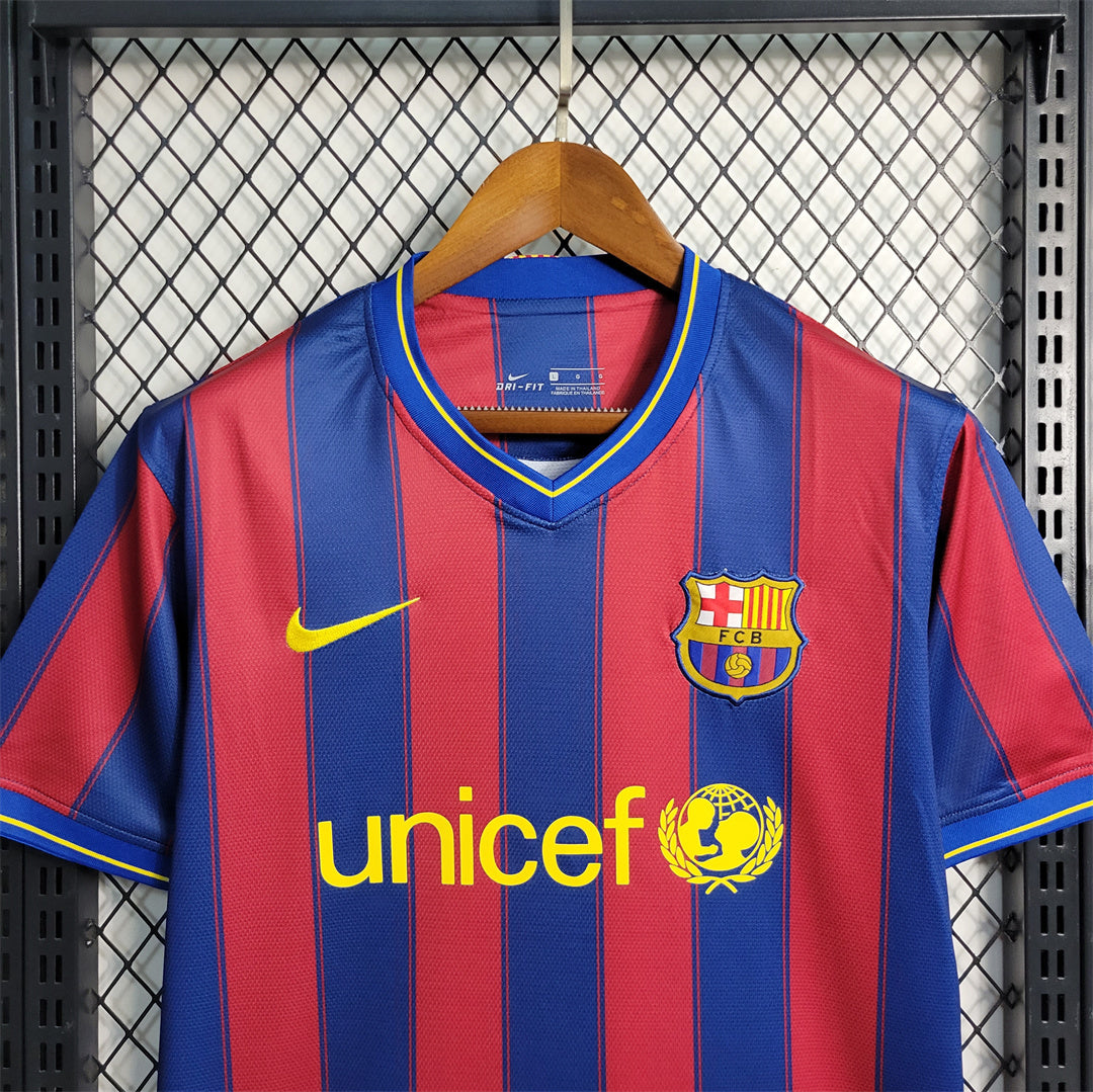 Barcelona 09-10 Home Retro Shirt front