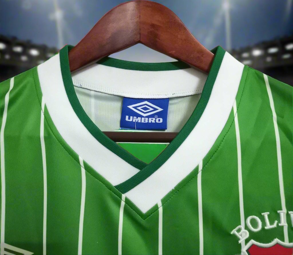 Bolivia 93-94 Home Retro Shirt neck