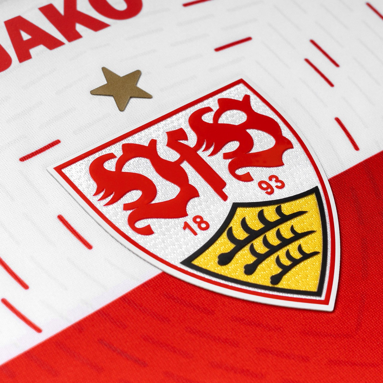 VfB Stuttgart 23-24 Home Shirt crest