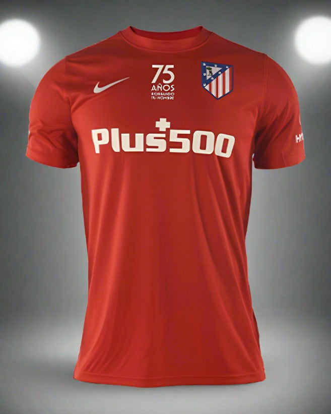 Atletico Madrid 75th Anniversary Retro Shirt front